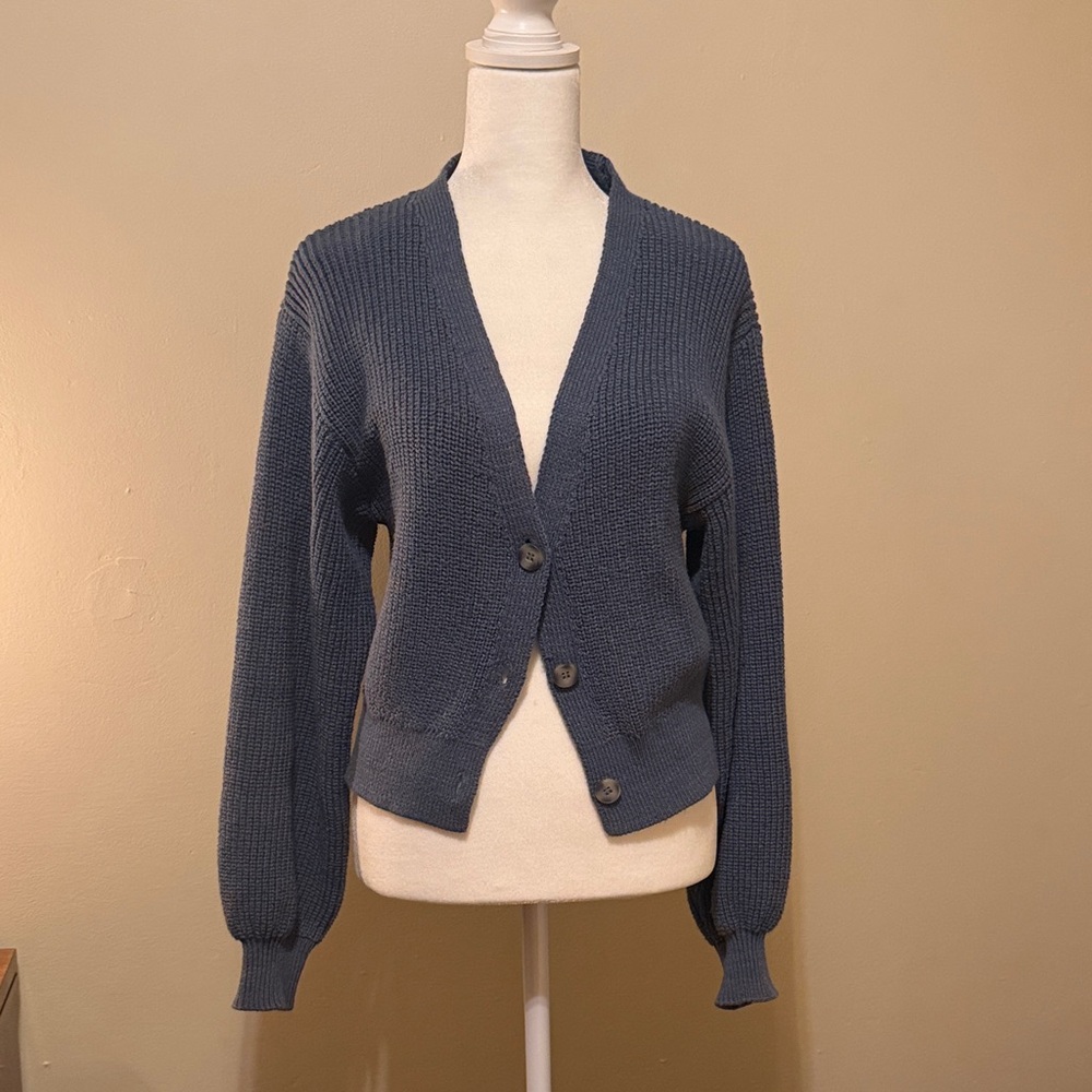 Zara Blue Cardigan Sweater